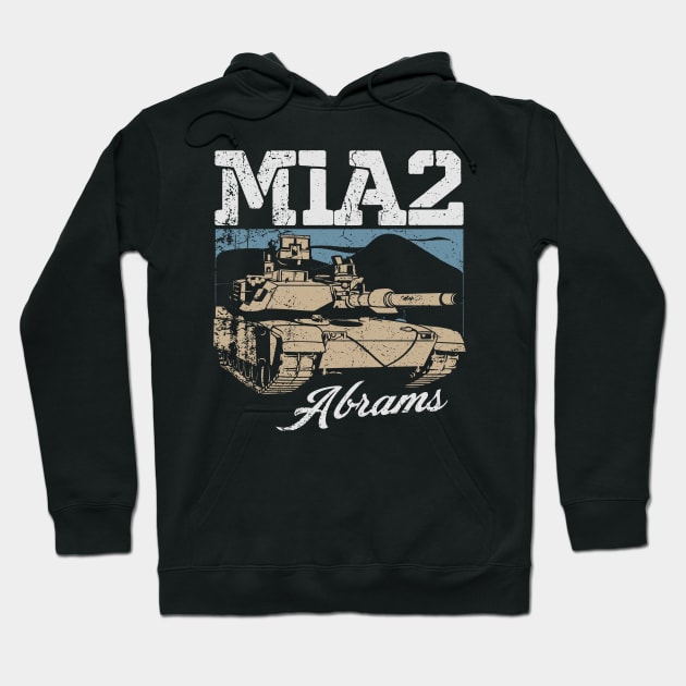 M1A2 Abrams - American Desert Storm Tank Hoodie by Distant War